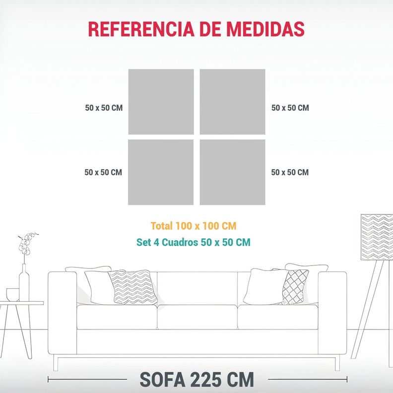 Cuadros Concepto Living Pareja Bajo La Lluvia De 100x100 Cm-1