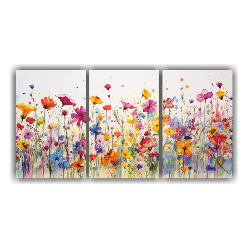 Pintura Acrílica Sin Costuras Con Salpicaduras 60x30 Cm-0