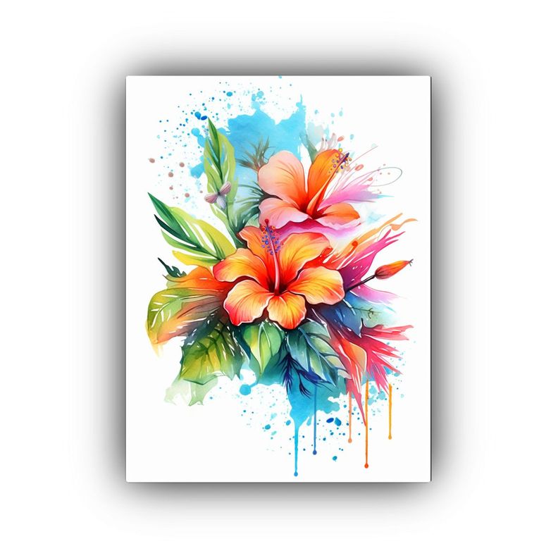 Cuadro Vertical Flor Tropical Protagonismo 60x90cm-0