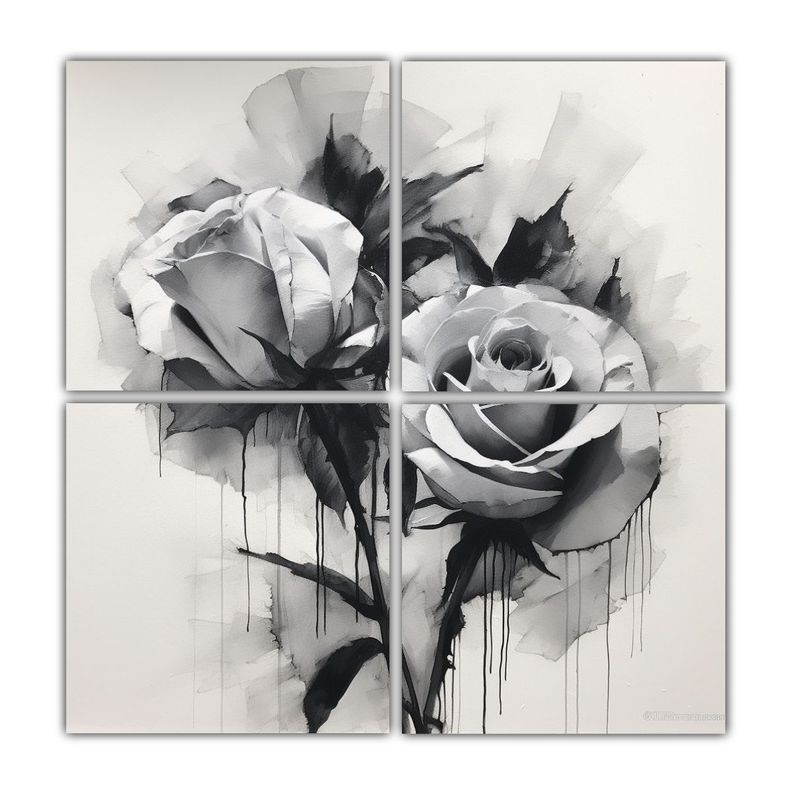 Cuatro Artes Abstracto Combinacion Kosmos Tres 100x100 Cm
