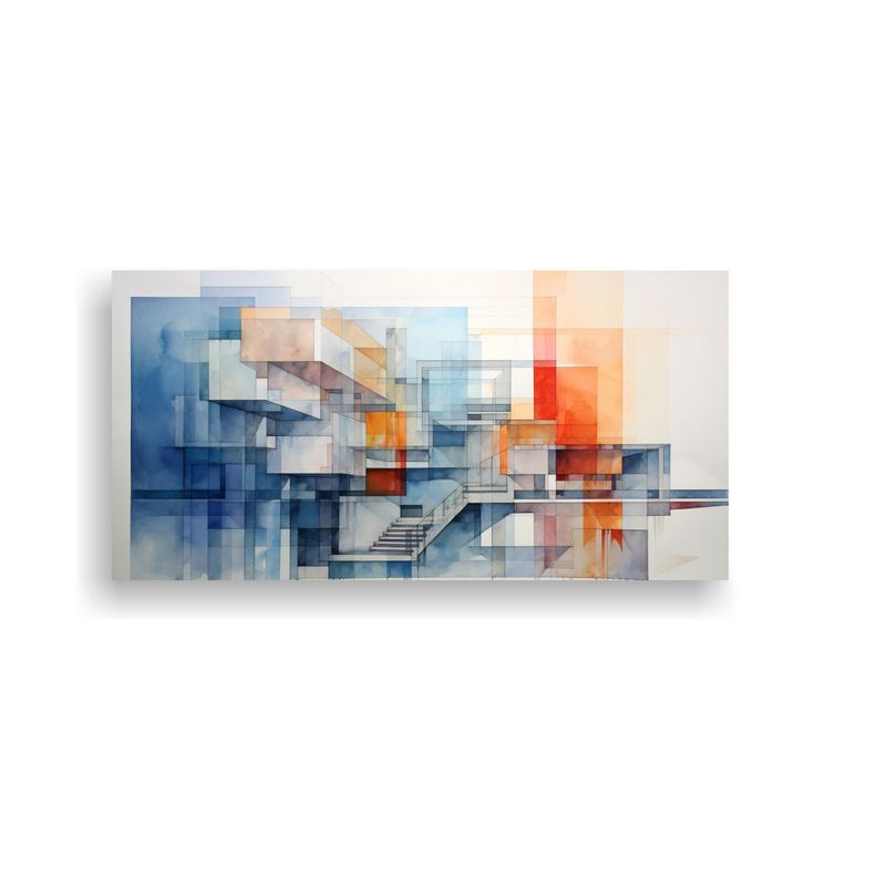 Cuadro Abstracto: Reinterpretación Impresionante 80x40cm-0