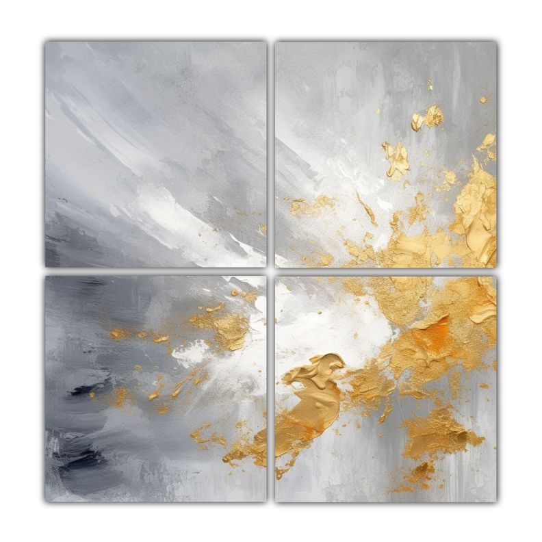 Pintura Abstracta Intensa De Abstracto 100x100 Cm