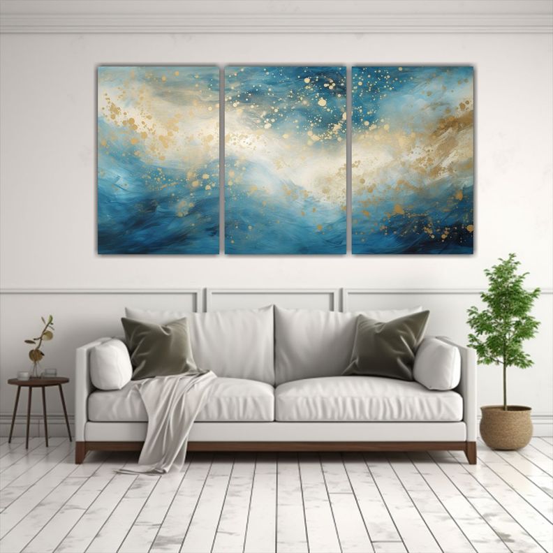 Pinturas Decorativas Estilo Puntillismo Luminoso 240x120 Cm-2