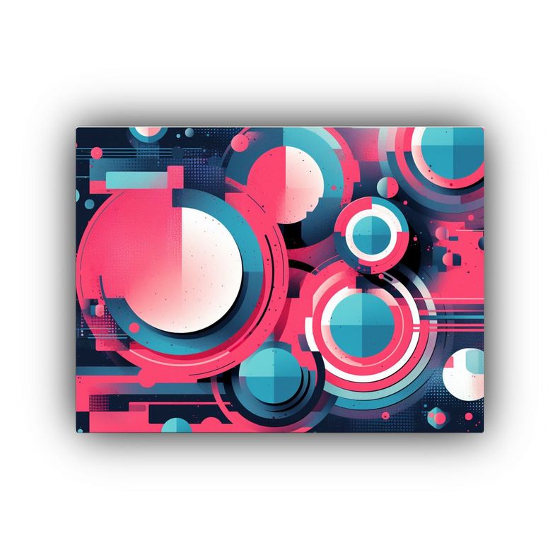 Cuadros Decorativos Con Formas Circulares Estilo Diddy. 45x30cm-0