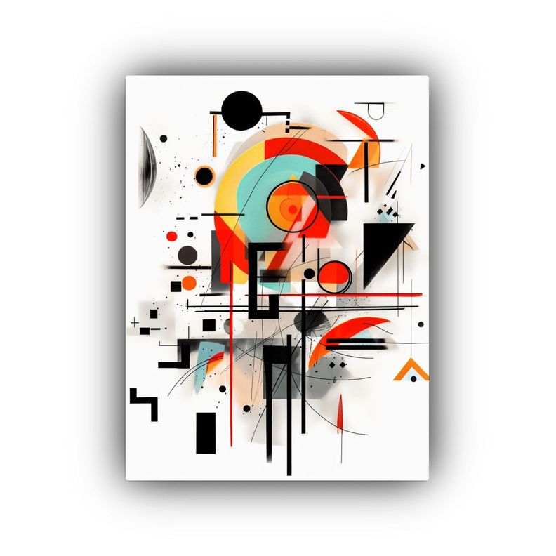 Tela En Bastidor Cuadro Abstracta Motivo 10 20x30cm-0