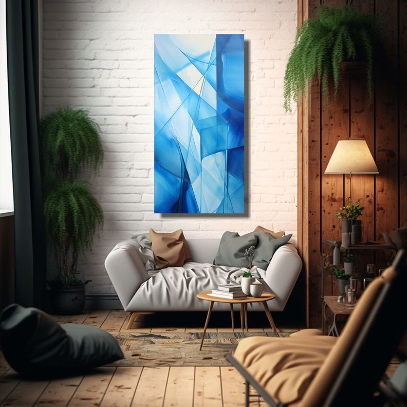 Cuadro Decorativo Lienzo Abstracto Armonía 80x160cm-2