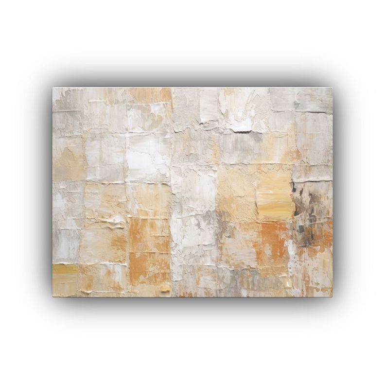 Cuadro Moderno Época: Pintura Al óleo Con Textura De Pince 40x30cm-0