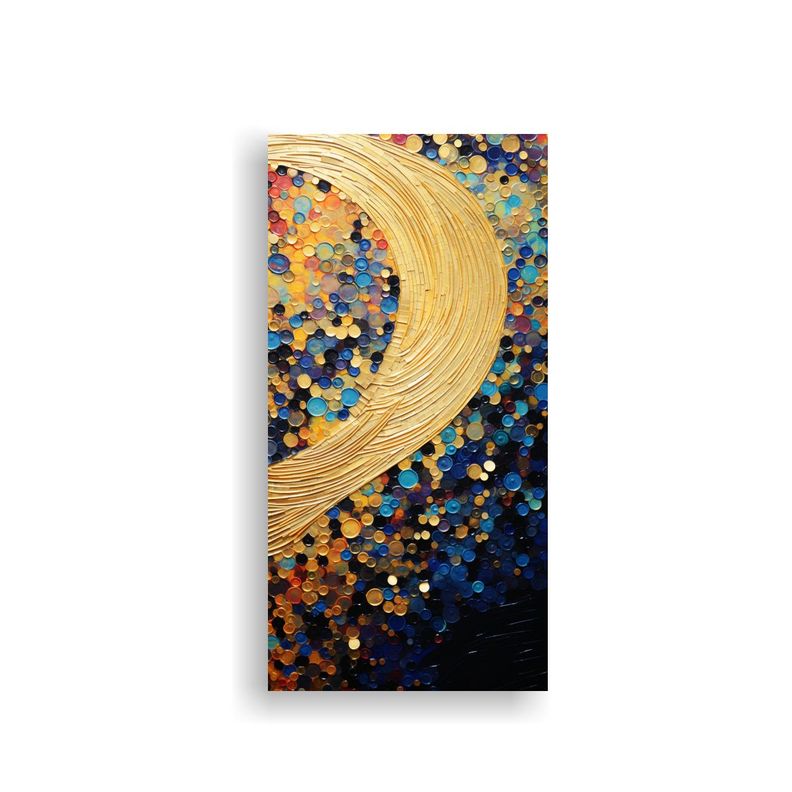 Cuadro Moderno Estilo Puntillismo Luminoso Obra 60x120cm-0
