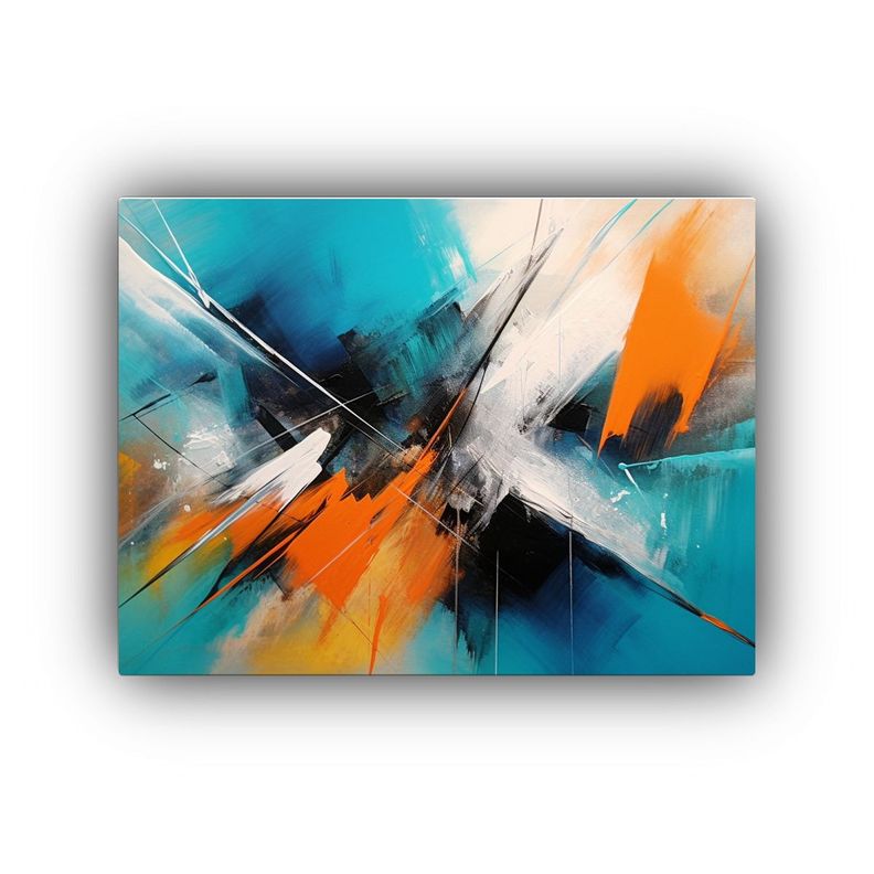 Cuadro Acuarela Abstracto Para Decoración Con Estilo único 45x30cm-0