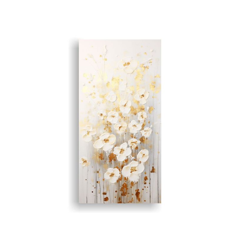 Pintura Acrílica Sin Costuras Duradera En Blanco 70x140cm-0