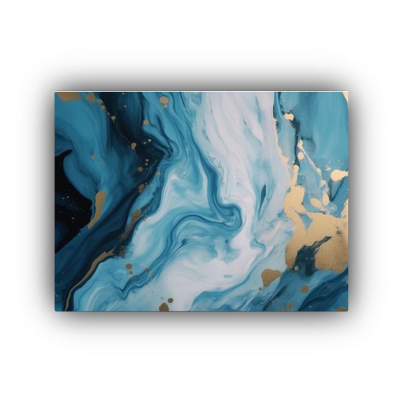Fondo Textura Minimalista Pintura Derramada Celeste Plano 65x50cm-0