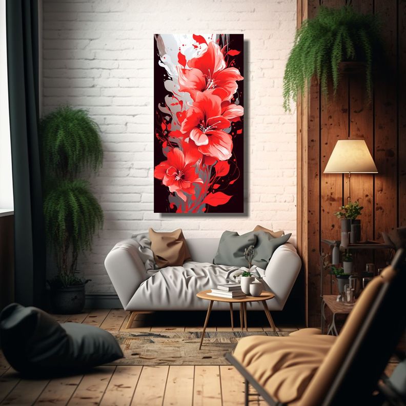 Pinturas Decorativas Con Estilo De Pincel Mediano 30x60 Cm-2