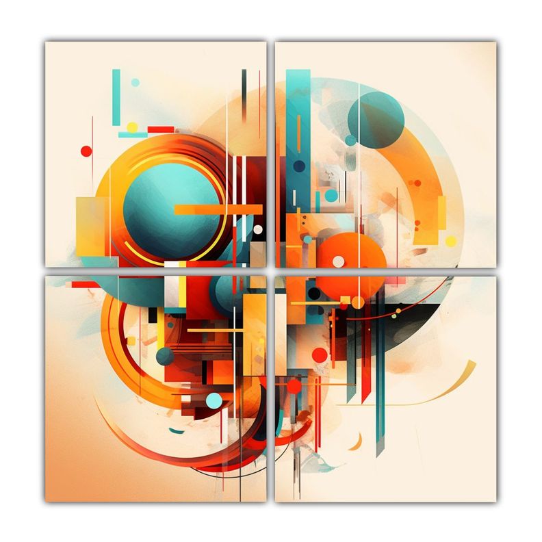 Cuadros Colores Abstractos Full Color 5093879987 60x60 Cm