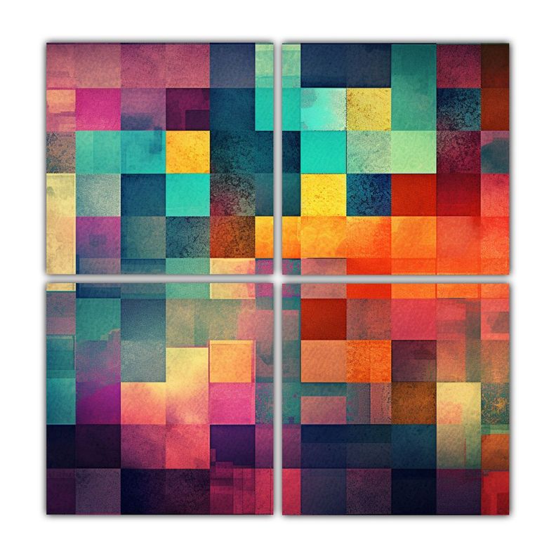 Cuadriptico Decorativo Inspirador Para Un Canva 60x60 Cm