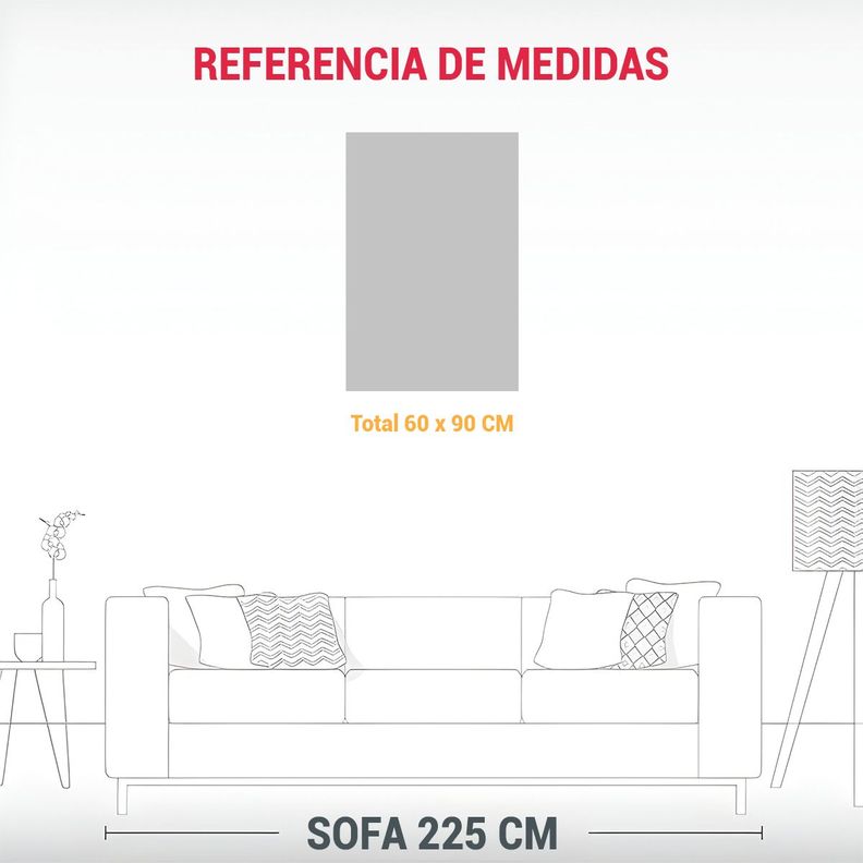 Cuadro Decorativo De Una Planta Suculenta 60x90cm-1