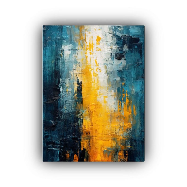 Fondo De Pintura Al óleo Con Pinceladas: Lienzo 50x75 Cm-0