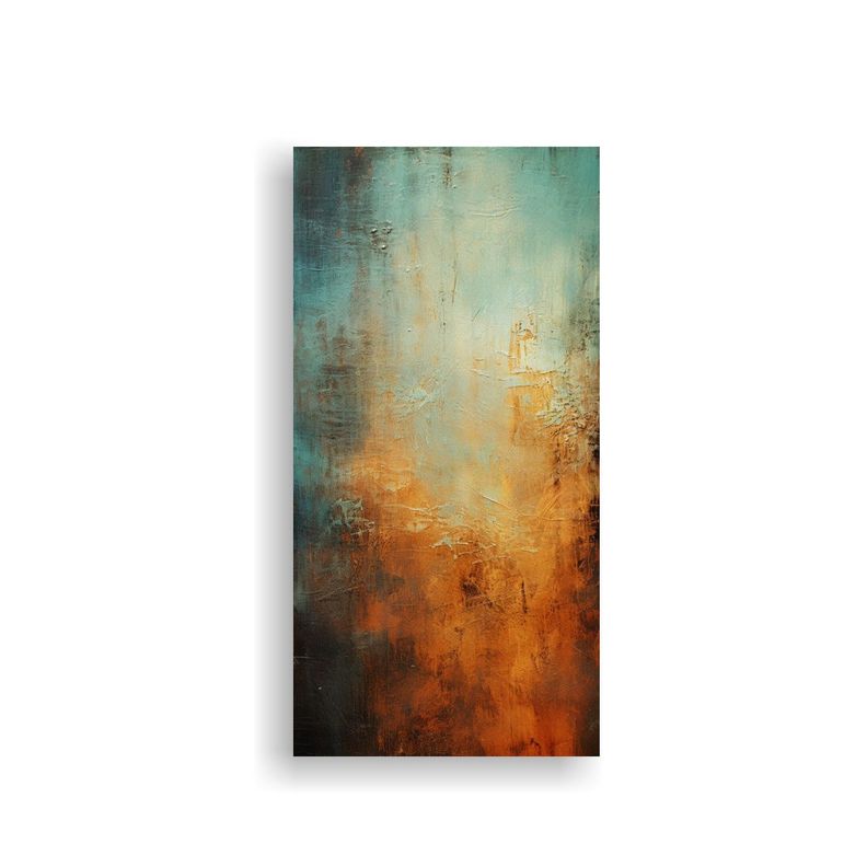 Cuadro Poder Grunge Abstracto Pintura 80x160cm-0