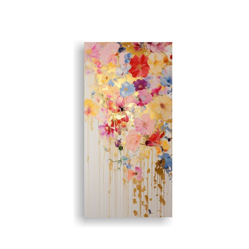 Pintura Acrílica Sin Costura En Blanco Y Gris 80x160cm-0