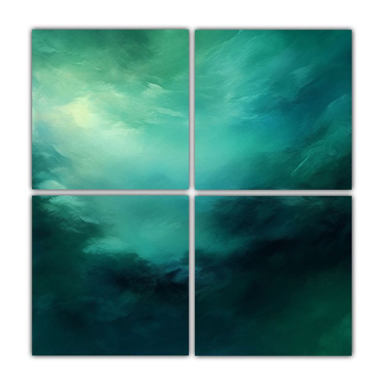 Cuadros Decorativos Para Oficina: Cielo Verde 60x60 Cm