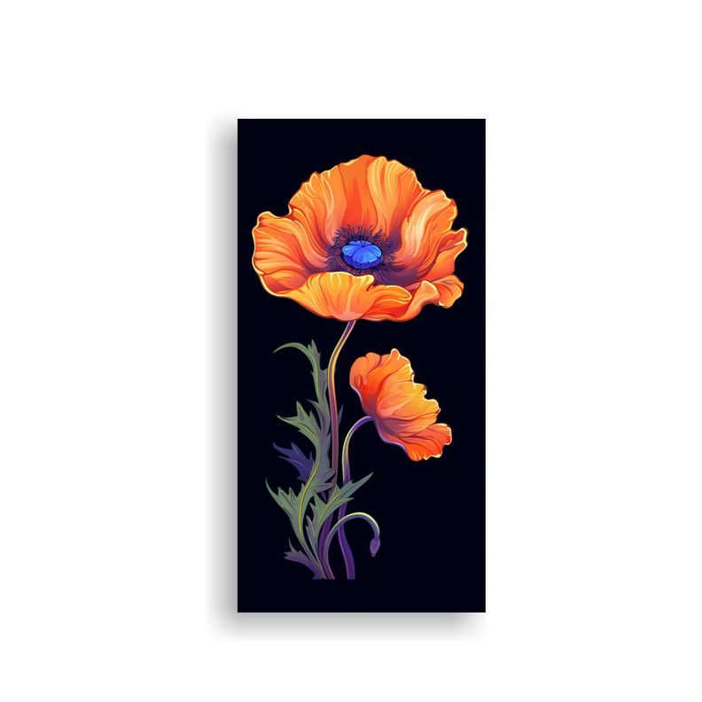 Cuadro Tema Poder Xeo: Lienzo Gráfico Elegante 20x40cm