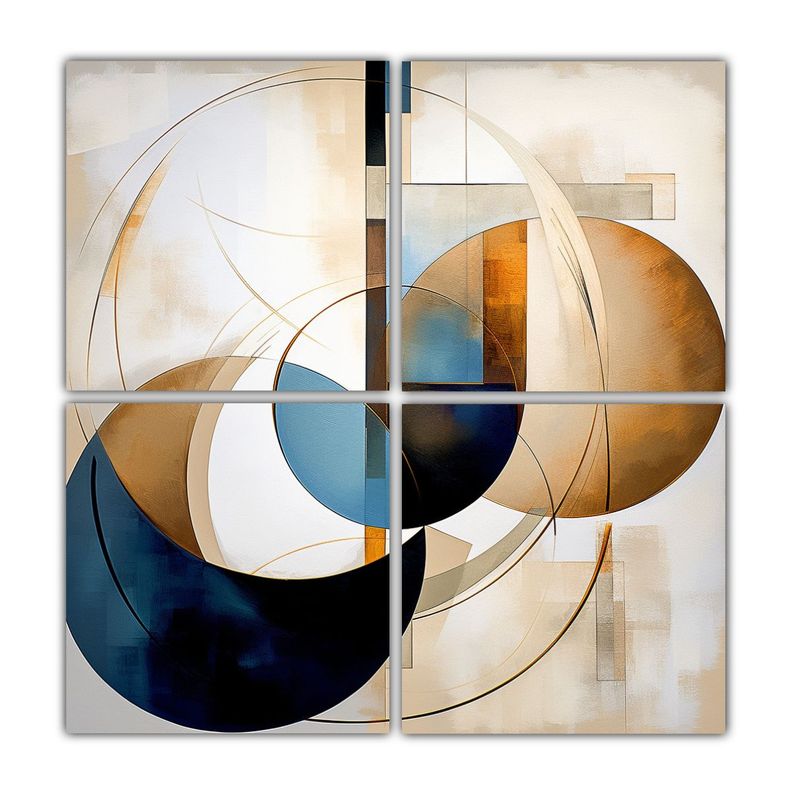 Arte Abstracto Que Imagina La Armonía De Colores 80x80 Cm-0
