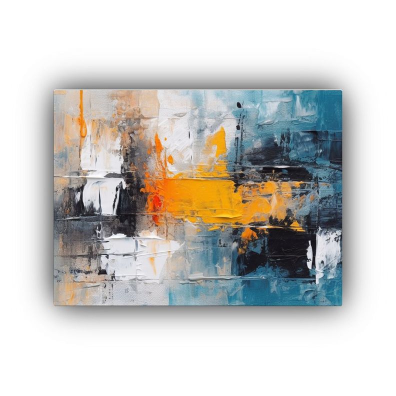 Cuadros Decorativos Abstractos Minimalistas De óleo. 65x50cm-0