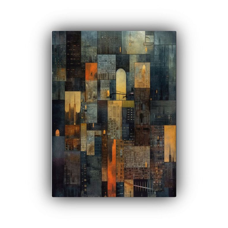 Cuadro Conceptual Con Cuadrícula De Marcos Arte 80x120cm-0
