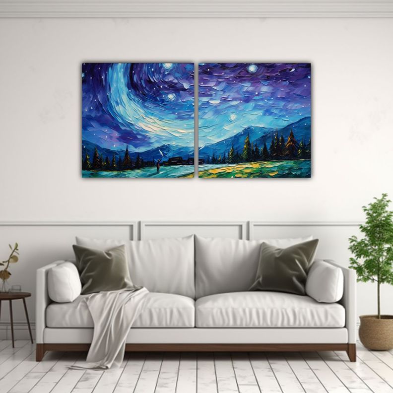 Cuadros Temáticos De Dos Tonos Con Un Hombre 160x80 Cm-2