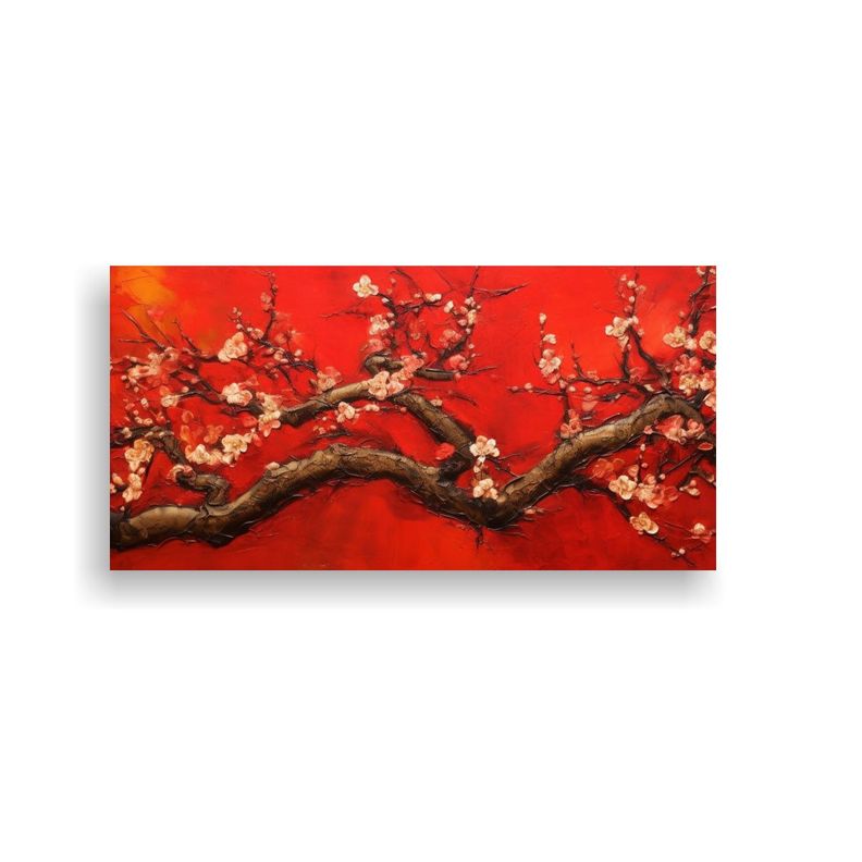 Pinturas Modernas Con 32k Ramas De Flores Sobre 160x80cm-0