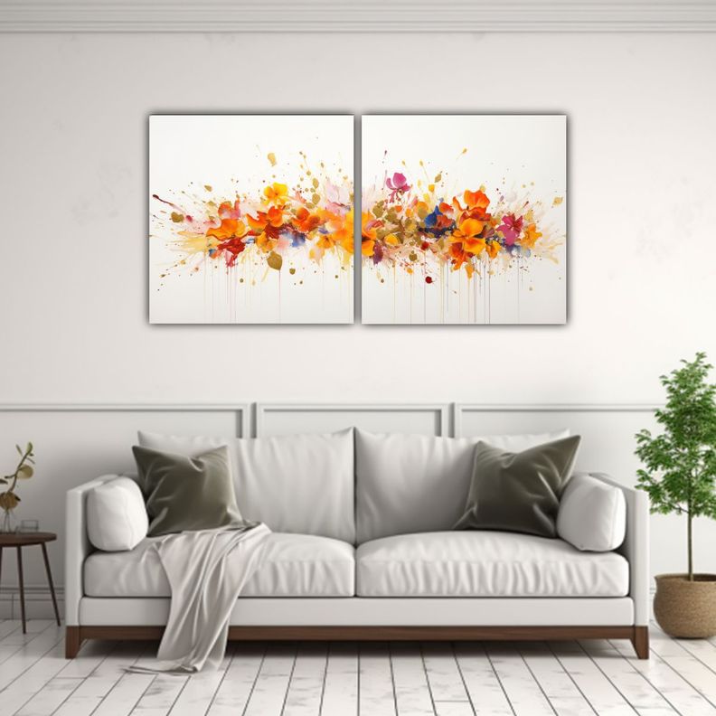 Dibujo Enigmático Pintura Acrílica Sin Costuras 100x50 Cm-2
