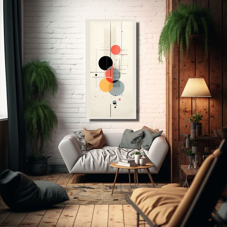 Cuadros Decorativos Minimalistas Con Líneas 60x120cm-2