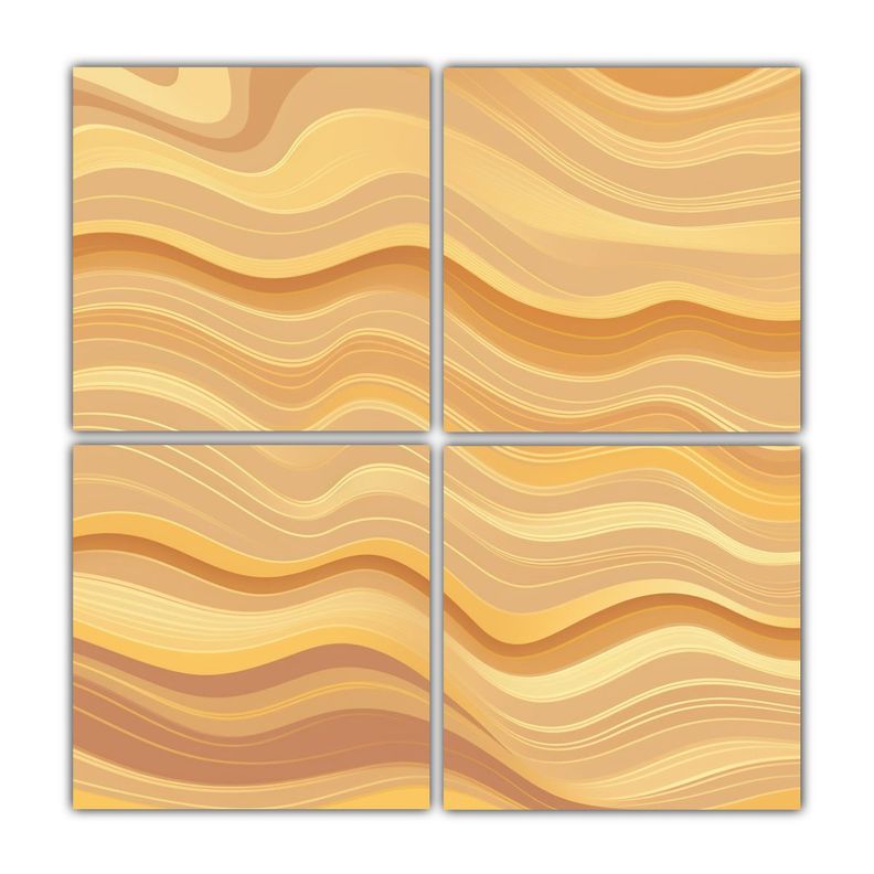 Cuadros Decorativos Fantasía Ondulantes Líneas 200x200 Cm-0