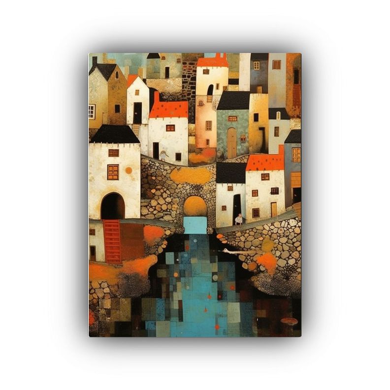Cuadro Decorativo Estilo Antiguo De La Villa George Birrell 40x50cm-0
