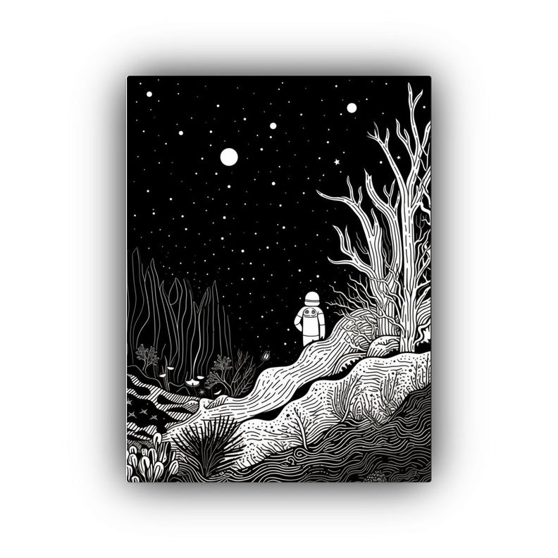 Cuadro Dibujo Arte Para Libros De Colorear 20x30cm-0