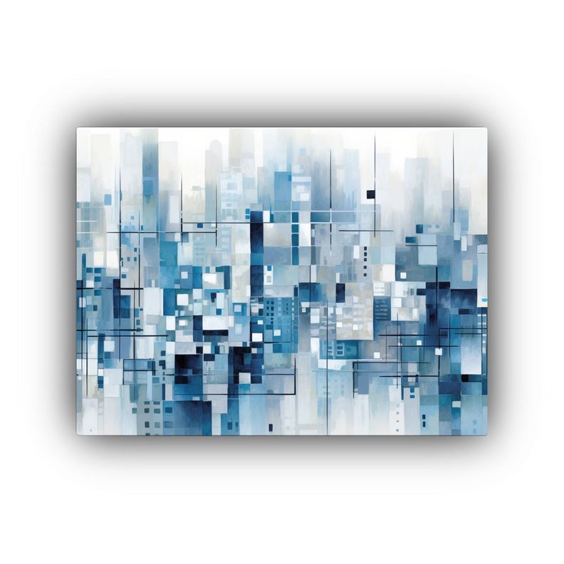 Cuadro Abstracto De Edificios De Ciudad En Estilo 120x80cm