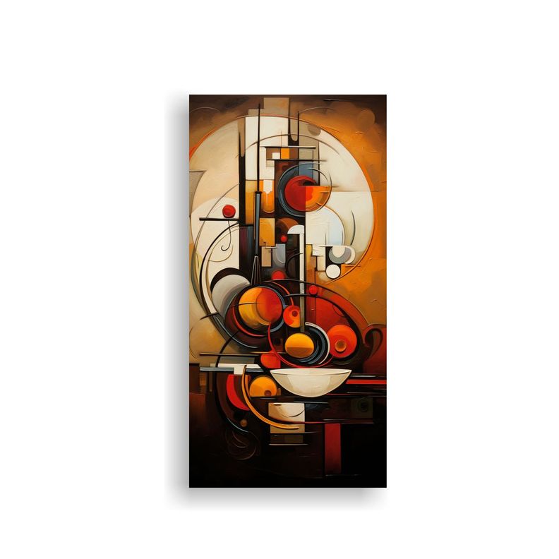 Cuadro Patron Intenso Esquema Cuadros Abstractos 40x80cm-0