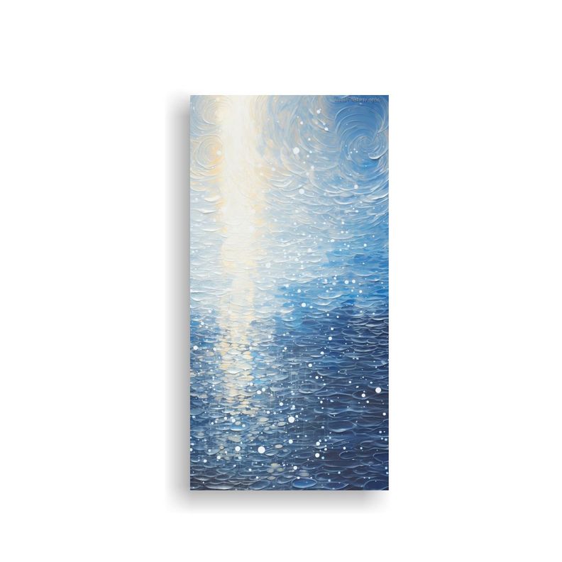 Cuadro Lienzo Decorativo Luminoso Puntillismo 60x120cm-0