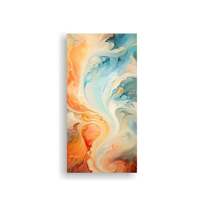 Cuadro Abstracto Lienzo Moderno Melódico 80x160cm-0