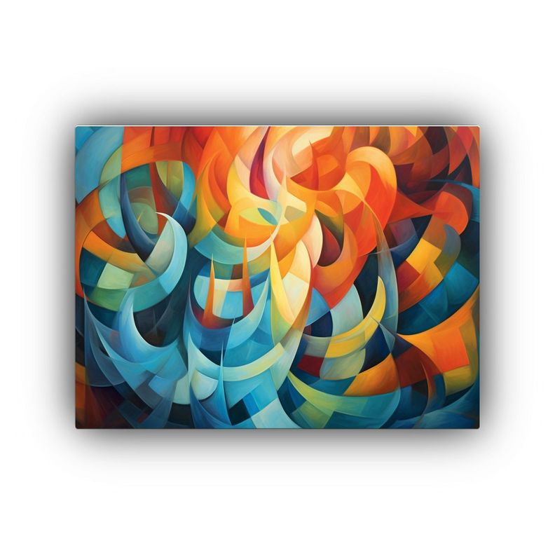Cuadros Decorativos De Arte Abstracto En óleo: Inmersión E 75x50cm-0