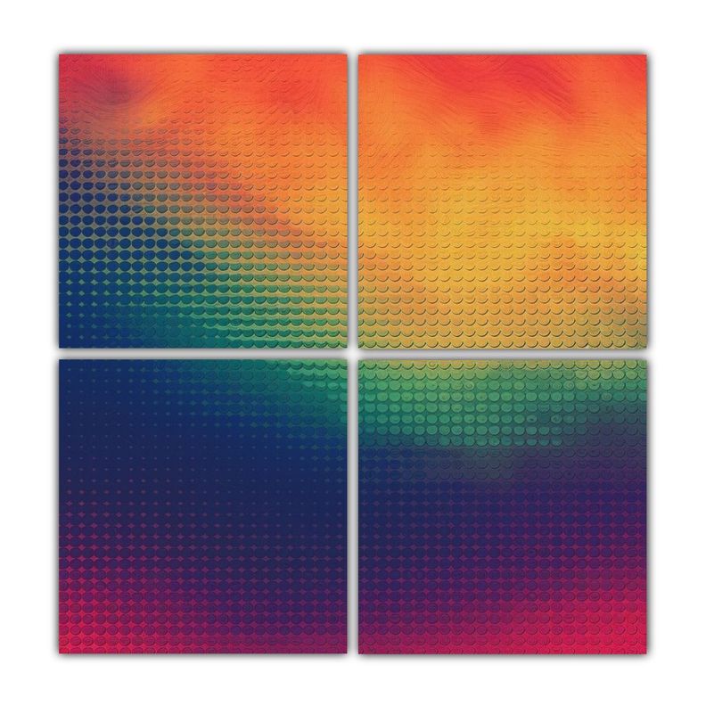 Fondo Retro Pixelado Y Granulado De Los Anos 70 40x40 Cm