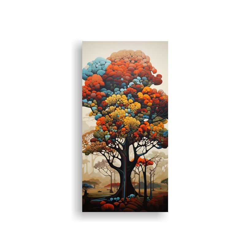 Cuadro Insp. Árboles Abstractos | Arte Decorativo 40x80cm-0