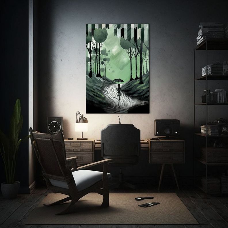 Lienzo De Tela Creativa Living Imagen Abstracta 30x45cm-2