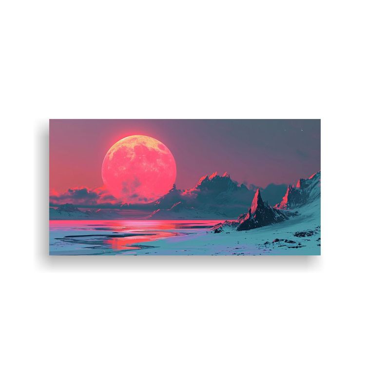Pintura Decorativa De Arte Futurista En Escena 3D 120x60cm-0