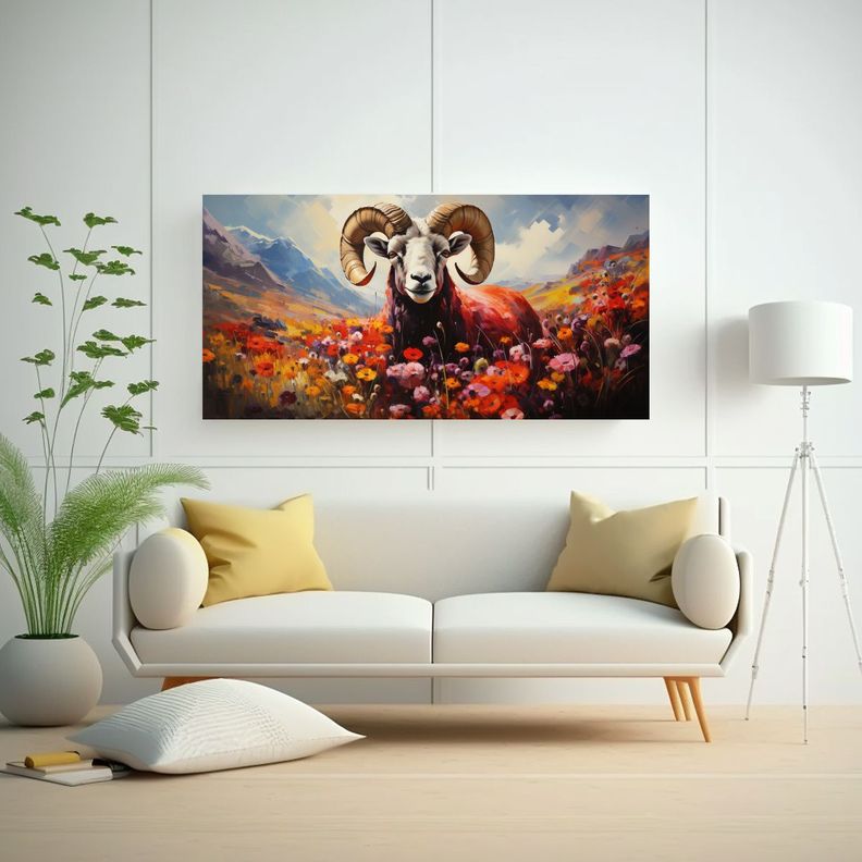 Pintura Al Estilo óleo Intensa Estilo Tejón 80x40cm-2