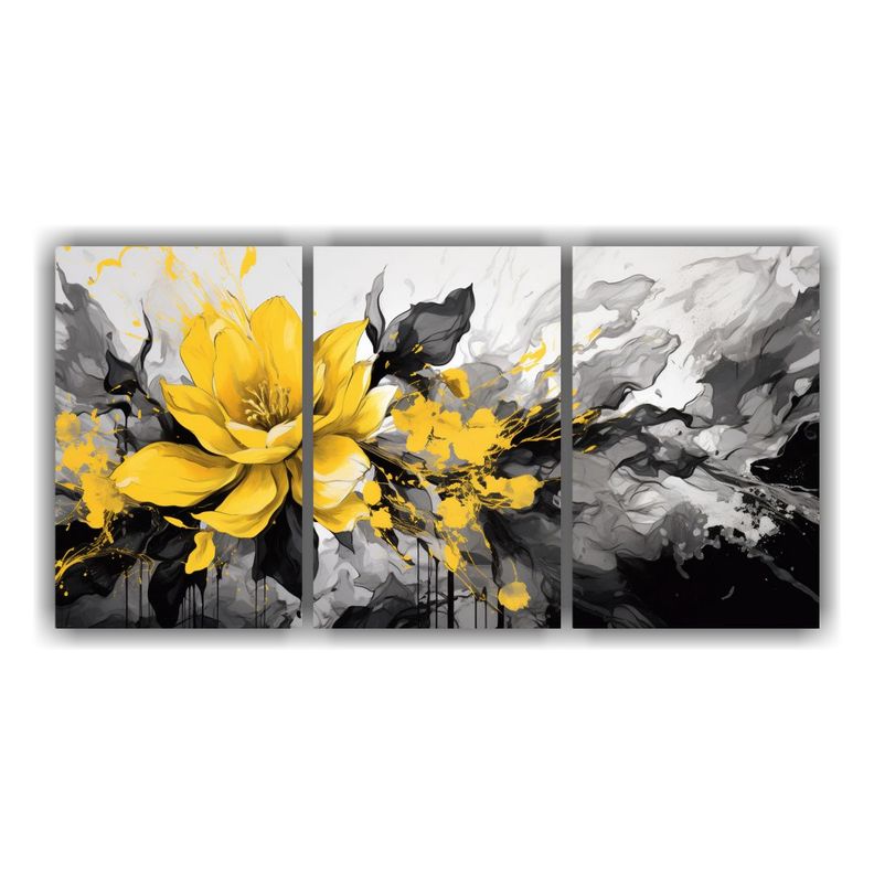 Cuadros Patron Intenso Estilo Neonoir Atmosfera 120x60 Cm