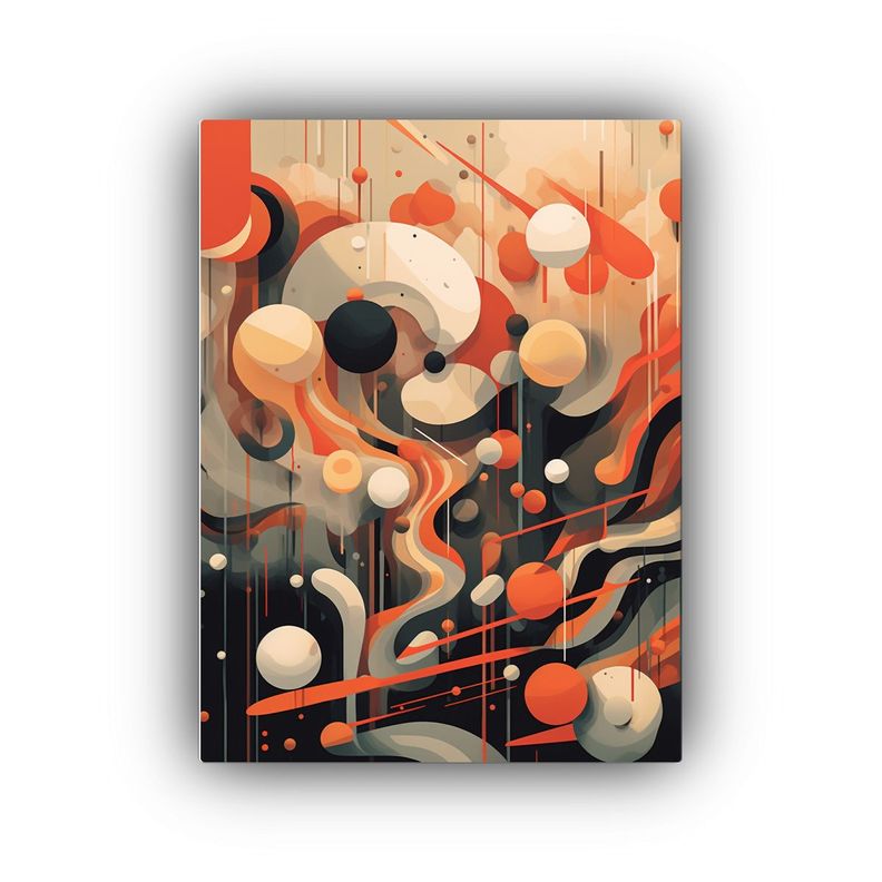 Cuadro Abstracto Estilo 2D Para Decoración De Pared De Lien 80x120cm-0