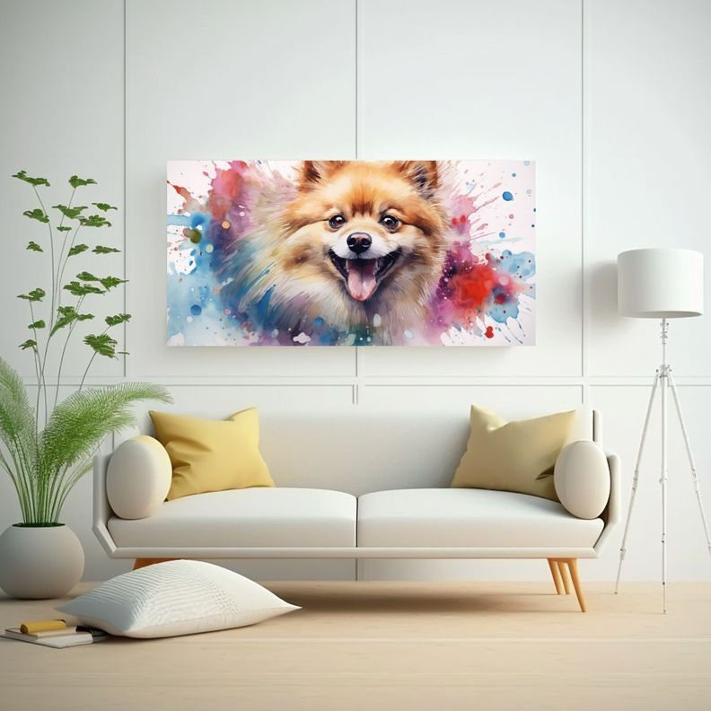 Cuadro Innovadora De Arte De Pared Estilo Acuarela 80x40cm-2