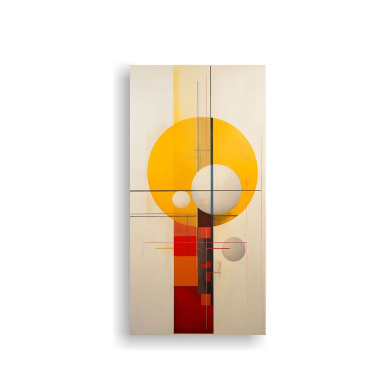 Cuadro Abstracto Minimalista En Bastidor De Alta 80x160cm-0