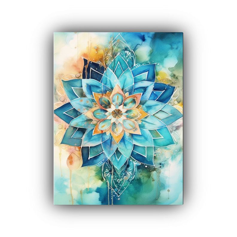 Pinturas Decorativas De Mandalas Acuarela Arte 80x120cm-0