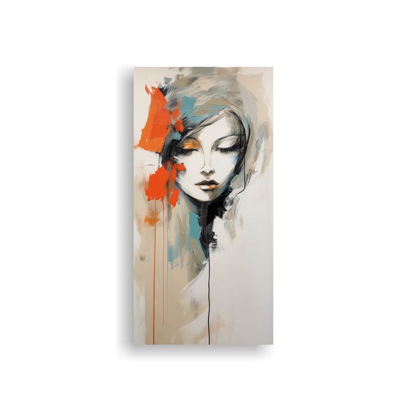 Pintura Abstracta Minimalista Estilo Boho 50x100cm-0